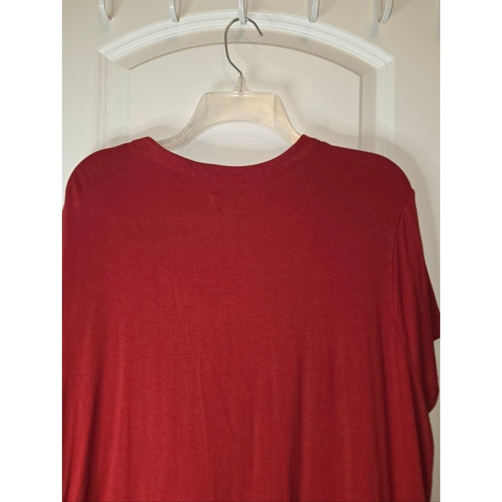 Wonderly Red Tiered Tunic Blouse - Picture 10 of 10